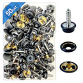 Canvas Snap Kit, Stainless Steel Snaps Marine Grade Snaps for Boat Cover - Snap Kit for Boat Cover 3/8" Socket Metal Snaps Fasteners for Clothing Leather Fabric Canvas150 PCS (Black) - style: Black1