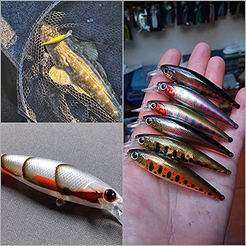 10 Blank Unpainted Minnow Crankbait Topwater Lipless Jerkbait Fishing Lures V3 - color: UPM762P10