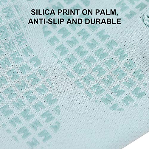 Unisex UV Protective Fingerless Gloves UPF 50+ Summer Sun Glove for Outdoor Fishing Cycling Hiking Driving Kayaking - color: Blue, size: Small