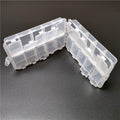2PCS X 20 compartments fishing storage box, life miscellaneous box, adjustable plastic box storage box