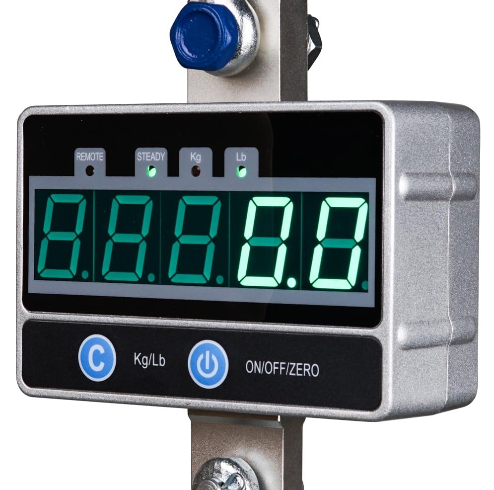 2000KG / 4400LBS 2Ton Digital Crane Scale with Remote, Industrial Heavy Duty Electronic Hanging Scale, LED Display