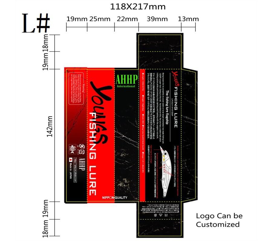 20 pcs Boxes for Fishing PVC Package Box Transparent Plastic Wrap for Artificial Bait M L - size: M# 20pcs