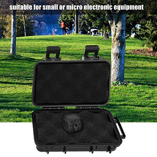 Tbest Outdoor Waterproof Shockproof Airtight Survival Box Storage Container Case Carry Box Black Dry Storage Box for Fishing Camping Hiking Outdoor Activities - color: B