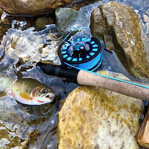 Kylebooker Weight Forward Floating Trout Fly Fishing Line WF3F-WF8 - color: Blue, size: WF6F-100FT