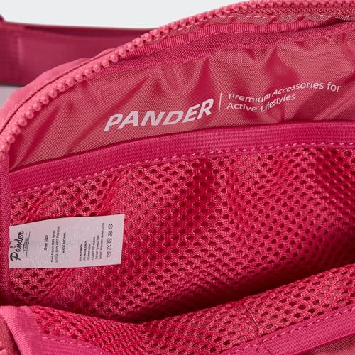 Pander Two Way Zipper Fanny Pack Nylon Everywhere Belt Bag for Women, Water Repellent Waist Packs, Crossbody Bags with Adjustable Strap (Hot Pink). - color: Hot Pink