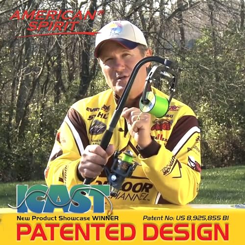 American Spirit Fishing Line Spooler, No Line Twist, Portable Line Winding System, Zero Twist Line Spooler for Reels or Casting Reel, Ultimate Fishing Line Winder Spooler Eliminates Line Twisting