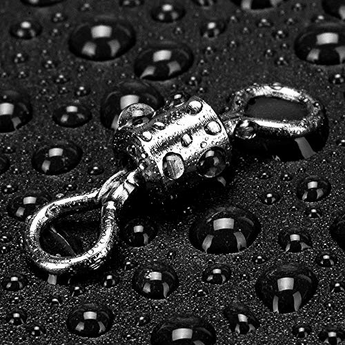 Siasky Fishing Swivels, 200pcs Barrel Swivels Fishing Stainless Steel Swivel Fishing for Saltwater Freshwater Fishing
