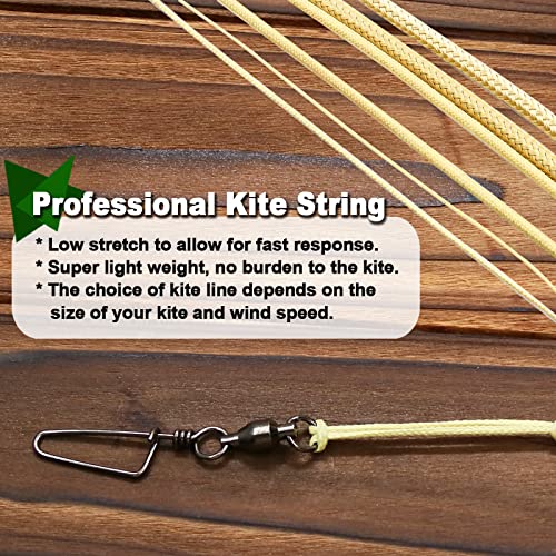 9KM DWLIFE Braided Kevlar Cord, 100lb~2000lb, High Tensile Strength, Abrasion, Flame Retardant, Kite String, Fishing Line, Model Rocket Shock, Tactical Survival Paracord - size: 100lb | 0.8mm(Dia.)x1000ft