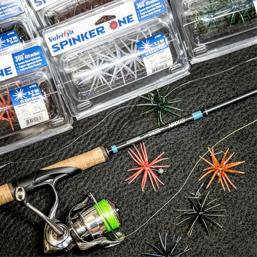 Tentacle Creature Lure, Japanese Style Soft Plastic Baits for Bass Fishing - for Drop Shot, Wacky Rig/Neko Rig and Finesse, Slow Sinking, Soft Bait by Velrifya - color: 08-Amber Craw, size: 2.7-INCH