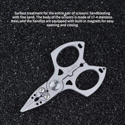 4 inch Fishing Pliers Saltwater, Stainless Steel Fishing Pliers with Split Ring, Fish Hook Remover, Tungsten Carbide Cutters, Fishing Gift for Men