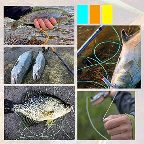 8 Pack Welded Tapered Leader Fly Fishing Leader with Loop 9ft 0/1/2/3/4/5/6/7X Nylon Fly Leader … - color: Fly Leader & strong loop, size: 2x