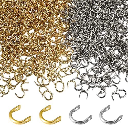Fishing Clevis Easy Spin U-Shaped Brass Links, 120/250pcs Quick Change Spinner Clevis Spinner Blade for Lure Making Spinnerbait Parts Accessory Freshwater Saltwater - color: Mixed-120pcs