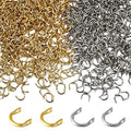 Fishing Clevis Easy Spin U-Shaped Brass Links, 120/250pcs Quick Change Spinner Clevis Spinner Blade for Lure Making Spinnerbait Parts Accessory Freshwater Saltwater - color: Mixed-120pcs