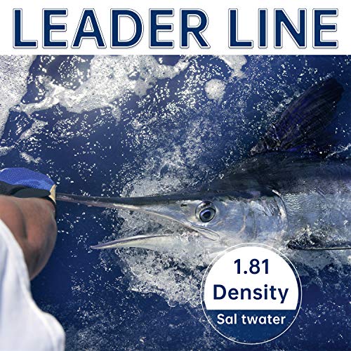 Rikimaru FC 100% Fluorocarbon Pure Shock Resistant, Sinks Faster Than Mono, Leader Material, 2LB-150LB - color: Clear, size: 50Yards-4LB
