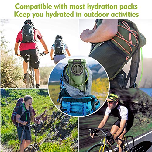 Hydration Bladder, 1.5-2-3L Water Bladder for Hiking Backpack, BPA-Free Leak Proof Water Reservoir Storage Bag, Water Pouch Hydration Pack for Camping Cycling Running - color: 1.5L Water Bladder - Military Green