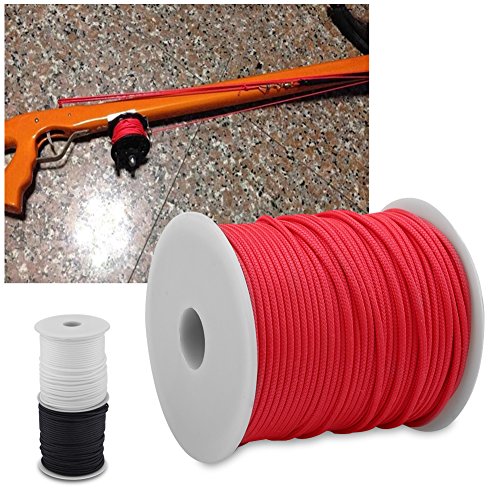 50M 2mm Speargun Reel Line Wear Spearfishing Line Heavy Duty All-Purpose Utility Cord (Red)