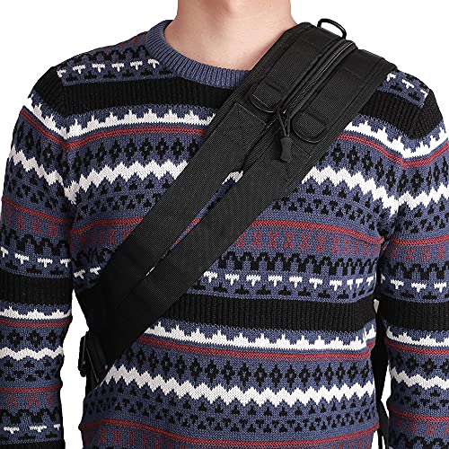 ACEXIER Tactical Chest Bag Camping Multi-Color Shoulder Sling Bag Fishing Hiking Backpack Outdoor Rucksack - color: Khaki
