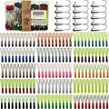 Crappie Lures Tube Lures Jigs Heads Worms Swimbaits Kit, 165, 124, 50 Pcs Pre-Rigged Crappie Jigs Tube Hooks Soft Plastic Grub Worms Baits for Bass Trout Freshwater Saltwater Fishing - color: 165 Pcs - Tube Lures