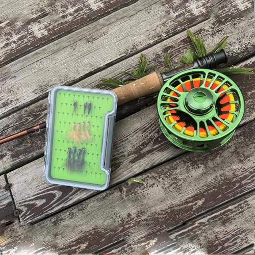 Aventik Silicone Fly Boxes Super Slim Waterproof Best Pocket Sizes Fly Fishing Storage 7.36"X4.02"X0.63"/5.39"X3.74" X0.63'(2pc-g048mb) - style: 2PC-G048MB:5.39"X3.74" X0.63"