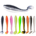 Soft Bait for Bass Fishing,Pre-Rigged Hookhead Fishing Lures, Soft Plastic Swimbaits with Paddle Tail, Trout Bass Sinking Baits Kit for Saltwater/Freshwater, Fishing Gear and Crappie Fishing Jigs