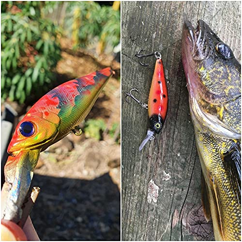 Blank Unpainted Minnow Crankbait Topwater Lipless Jerkbait Fishing Lures - color: UPC723P10