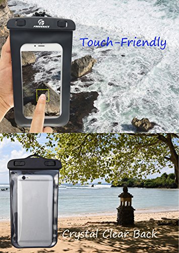 Freegrace Lightweight Floating Dry Bag and Waterproof Phone Case Set, Double Zip-Lock Dry Sack for Water Sports, Rafting, Beach and Camping - color: Blue, size: 2L