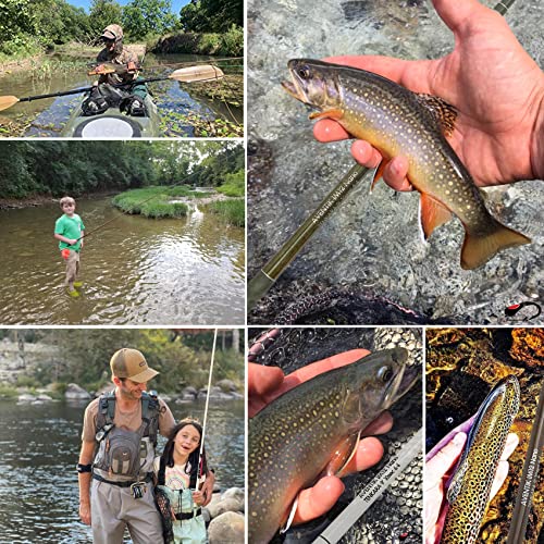 Aventik Tenkara Rod Pro IM12 Nano 6:4 Action 2 Mini Sizes All Water Conditions Quality Carbon Tube Packing, Extra Spare Sections Included, Tenkara Fly Rod - size: 12’0‘’, style: Only Rod