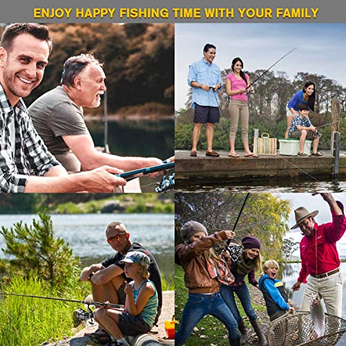 ShinePick Fishing Rod Kit, Telescopic Fishing Pole and Reel Combo Full Kit with Line Lures Hooks Carrier Bag for Travel Saltwater Freshwater Boat Fishing Beginners - color: 2.7M