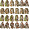 Spinner Bait Skirt Jig Skirts Replacement DIY Fishing Lure Making Supplies Soft Skirt for Spinnerbaits Bass Fishing Jigs Buzzbait Squid Jigs Fishing Lure Skirts - style: A-skirts-18pcs