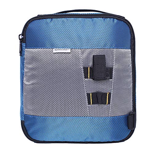 Kylebooker Soft Plastic Bait Storage Binders Organizer Saltwater Fishing Lure Leader Wallet Tackle Binder Bag - color: Blue