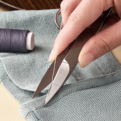 1-Pack Thread Nipper, Stainless Steel, Ergonomic, Portable, Thread Cutter for Sewing and Fabric Cutting