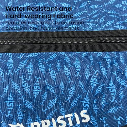 Pristis Fishing Soft Lure Storage Binder Bag, Plastic Bait Organizer Wallet Case with 6 Transparent Pocket Sleeves for Worm Rigs Lines, Durable Tackle Accessory for Saltwater Freshwater - color: Sea Blue