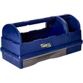 Raaco Open Portable Tool Box Organizer with Handle, Plastic Polypropylene Toolbox with 3 Compartments & Built-in Drawer, Hand-Held Storage Carrier, 55 lb Load Capacity - style: Open