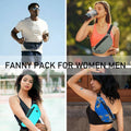 Fanny Pack for Women Men,Crossbody Fanny Pack Water Resistant Sports Waist Bag Pack, Belt Bag for Travel Hiking Running - color: 1pack-camo blue