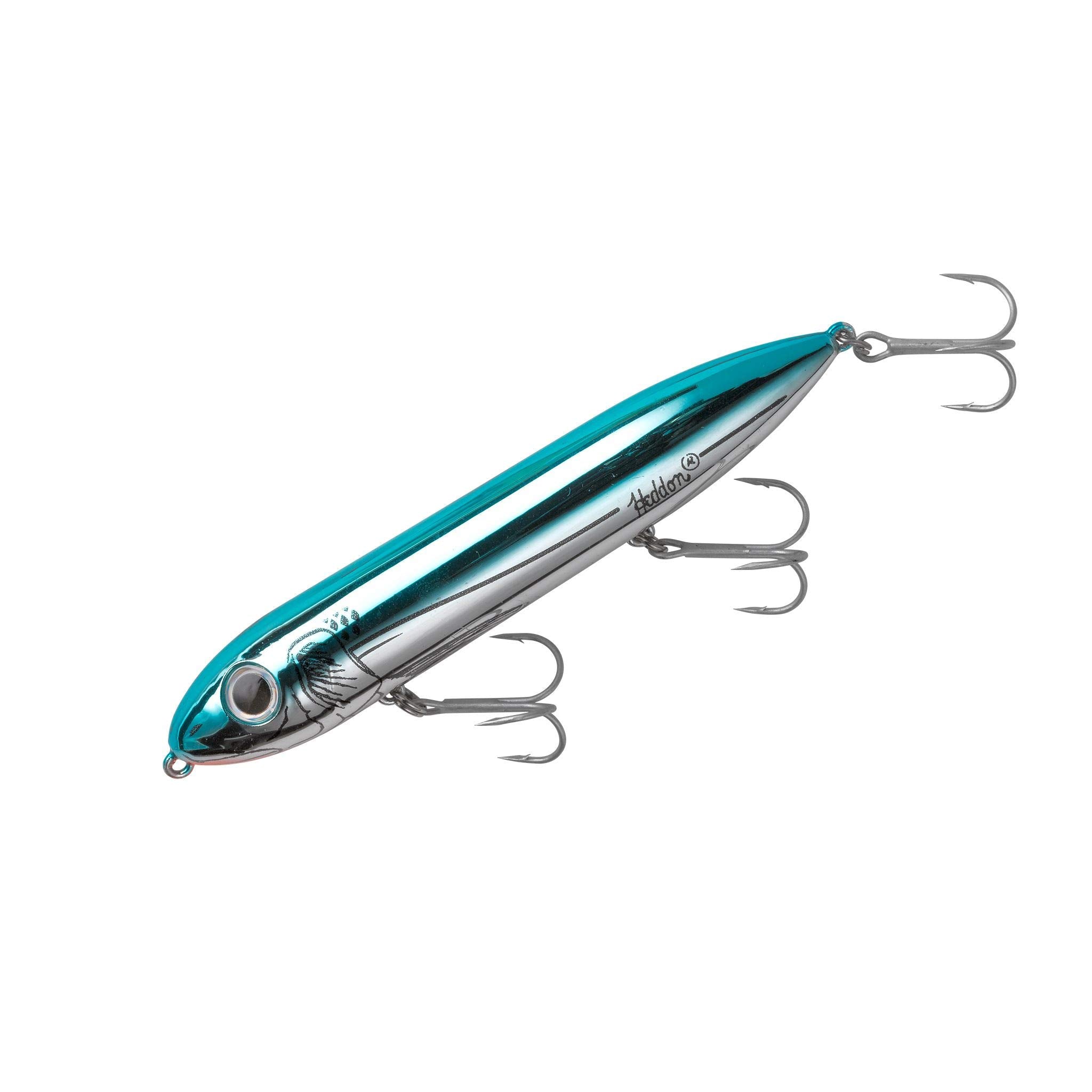 Heddon Super Spook Topwater Fishing Lure for Saltwater and Freshwater, Blue Chrome, Super Spook (7/8 oz)