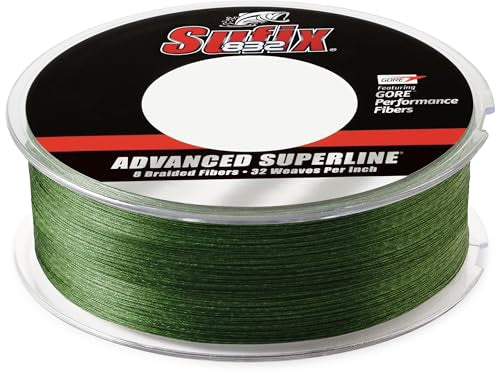 Sufix 832 Braid Line-600 Yards (Green, 10-Pound)